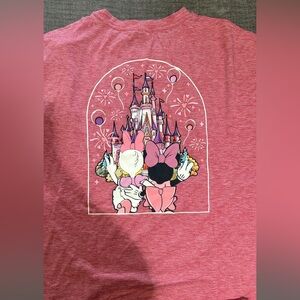 Bella Canvas Pink Minnie & Daisy Castle Back Graphic Tee